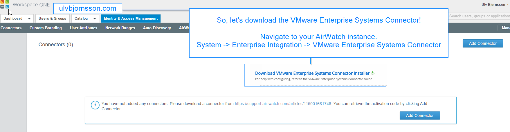 Installing VMware Enterprise Systems Connector – musings of a consultant