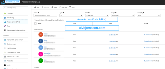 Azure Access Control (IAM)