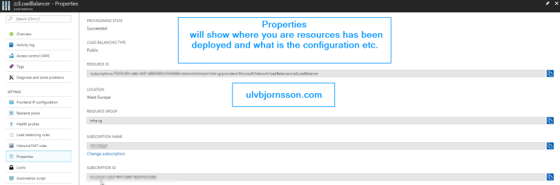 load balancer properties